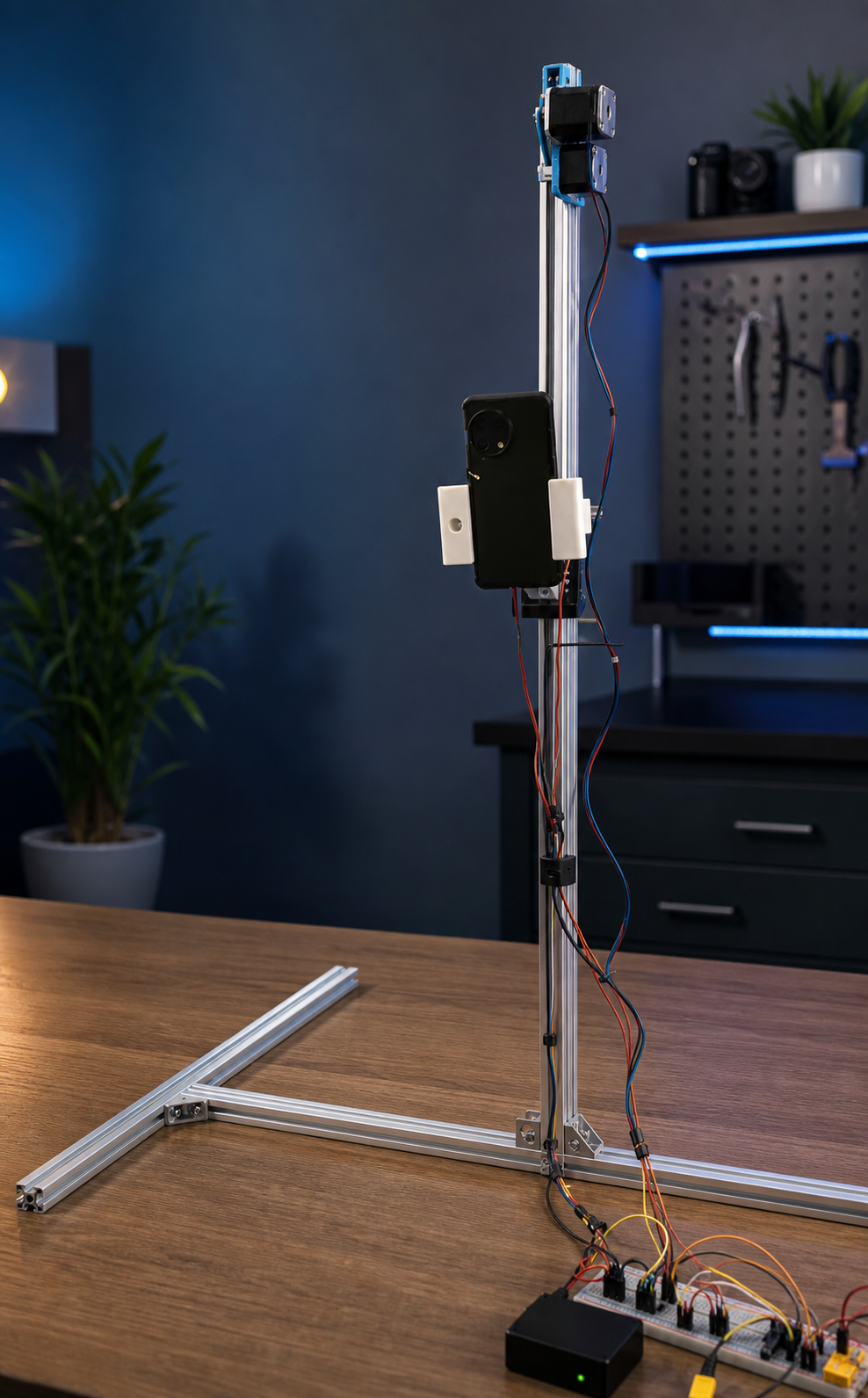 AutoFrame - Autonomous photography assistant using Gemini reasoning, Android camera capture, and ESP8266 hardware control