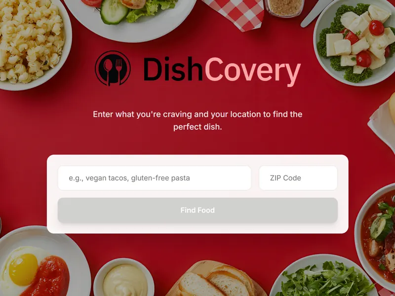 DishCovery - Food discovery app using Gemini AI, Snowflake Cortex API, and Next.js